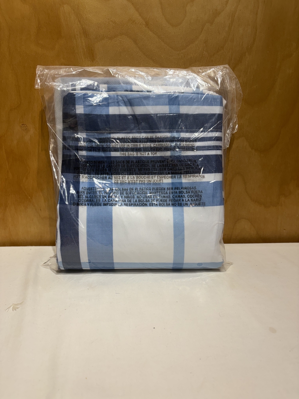 Blue White Striped Twin Bed Skirt and Shams Set Replacement Bedding 1103